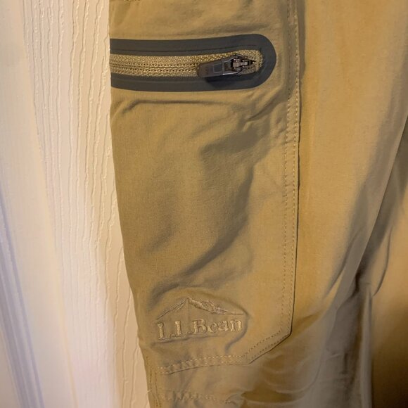 LL Bean Men's Cresta Hiking Pants Size 35 x 29 Water Resistant Nylon Stretch - Picture 5 of 6